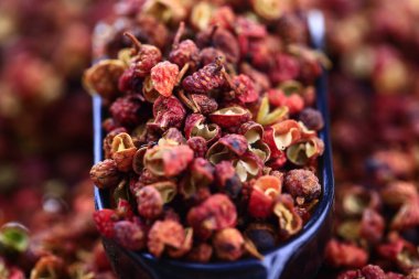 Beyaz arka planda Çin dikenli külleri