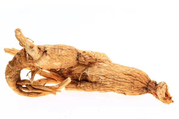 Ginseng beyaz arka planda