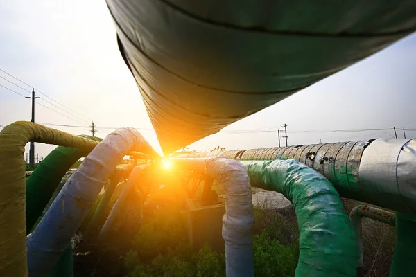 Ölpipeline Industrieanlagen — Stockfoto