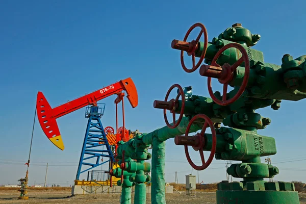 Pompy Olejowe Sprzęt Przemysłu Naftowego — Zdjęcie stockowe