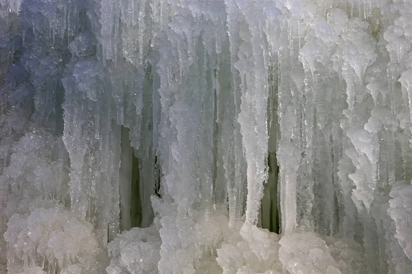 Cascada Hielo Paisaje Natural Invierno —  Fotos de Stock