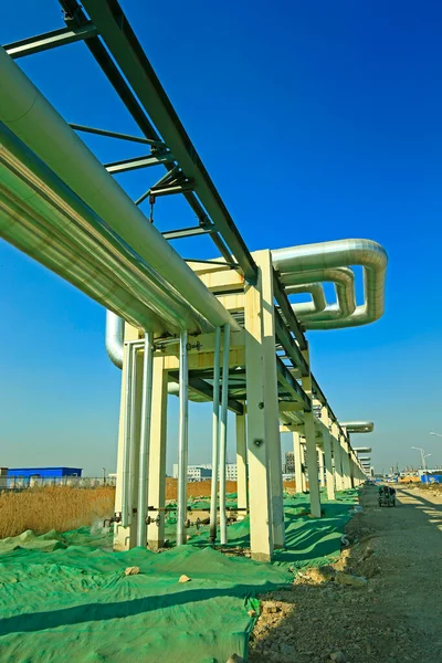 Équipement Pipeline Industriel Usine — Photo