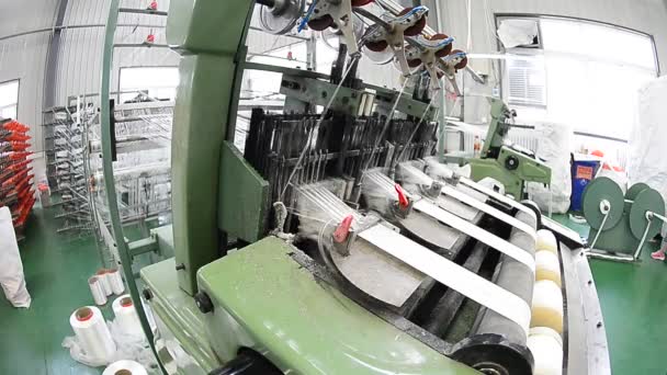 Equipamento Embalagem Máquinas Rotativas Linha Produção Automação Fábrica Industrial — Vídeo de Stock