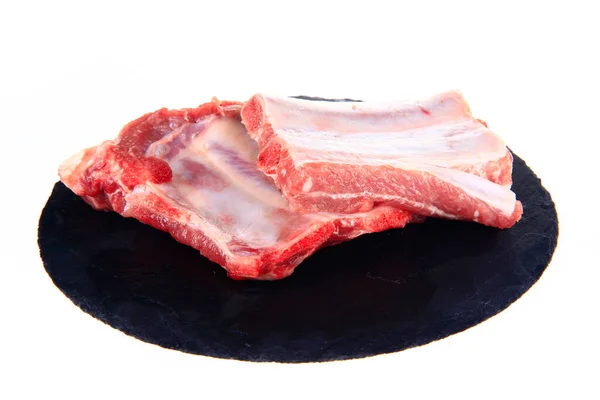 Fresh Pork Chop White Background — Stock Photo, Image