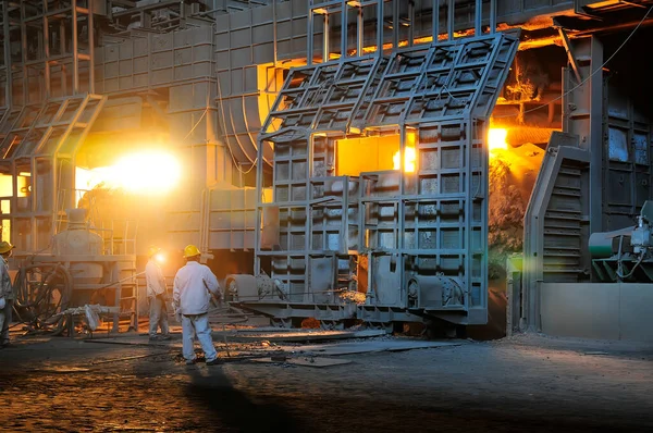Fundición Fundición Metal Plantas Industriales — Foto de Stock