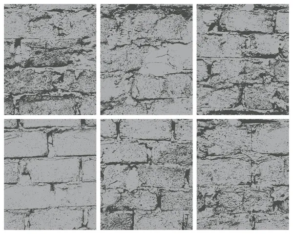 Old Cement Brick Wall Texture — Stock Vector