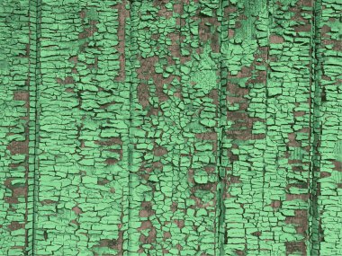 Yıpranmış boya arkaplanlı ahşap duvar