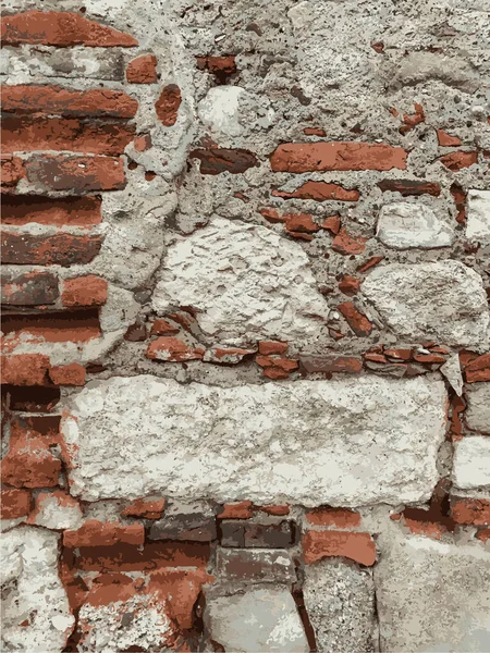 Fondo Pared Ladrillo Viejo Textura Pared Ladrillo — Archivo Imágenes Vectoriales