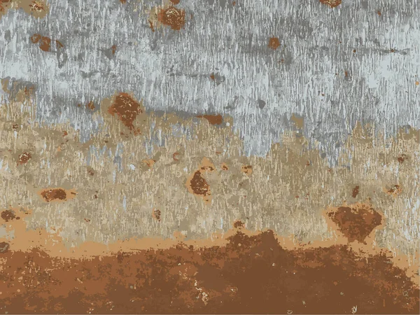 Texture Surface Métallique Rouillée Fond Rouille Sable — Image vectorielle