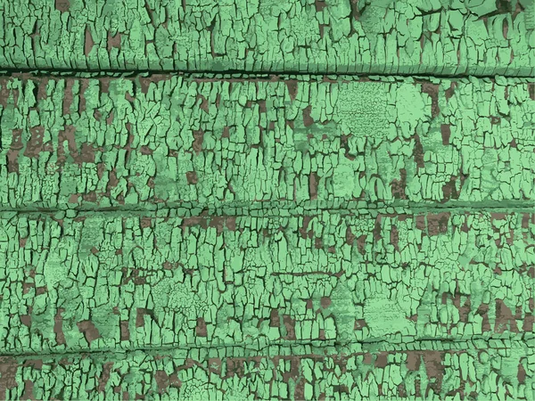 Wooden Wall Weathered Paint Background — ストックベクタ