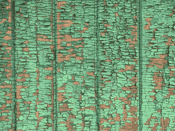 Yıpranmış boya desenli ahşap bir duvar.