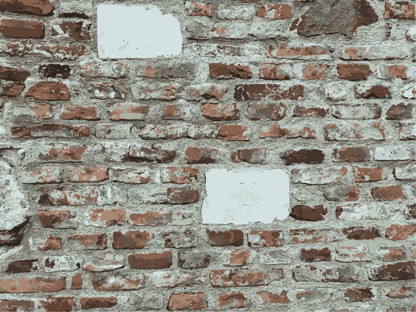 Alte Backsteinmauer Hintergrund Struktur Der Ziegelwand — Stockvektor