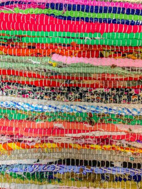 Renkli halı arka planı. Tekstil arkaplanı