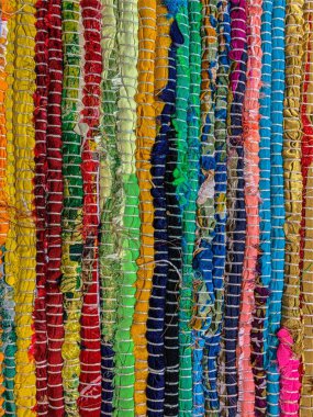 Renkli halı arka planı. Tekstil arkaplanı