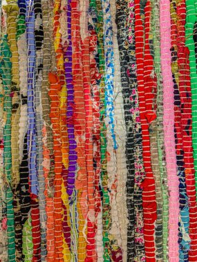 Renkli halı arka planı. Tekstil arkaplanı