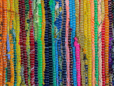 Renkli halı arka planı. Tekstil arkaplanı