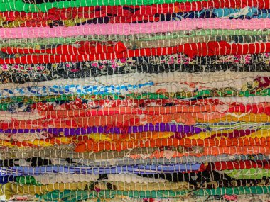 Renkli halı arka planı. Tekstil arkaplanı