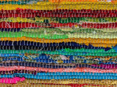 Renkli halı arka planı. Tekstil arkaplanı