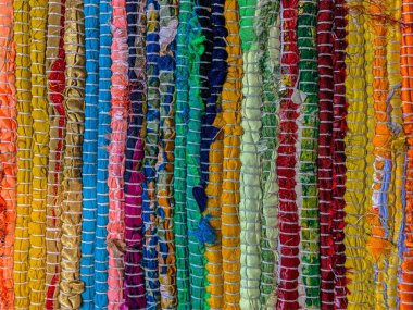 Renkli halı arka planı. Tekstil arkaplanı