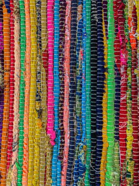 Renkli halı arka planı. Tekstil arkaplanı