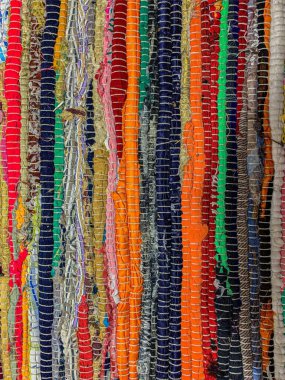 Renkli halı arka planı. Tekstil arkaplanı