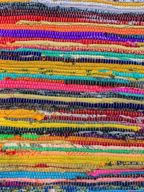 Renkli halı arka planı. Tekstil arkaplanı