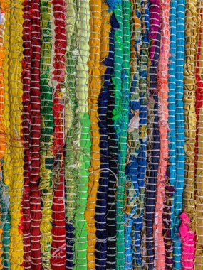 Renkli halı arka planı. Tekstil arkaplanı