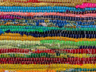 Renkli halı arka planı. Tekstil arkaplanı