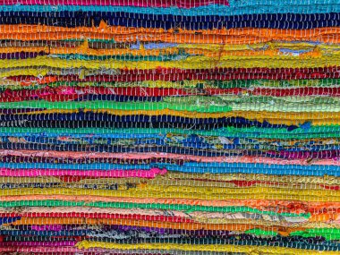 Renkli halı arka planı. Tekstil arkaplanı