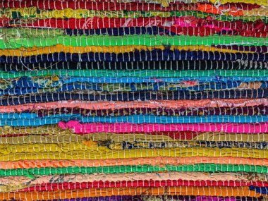 Renkli halı arka planı. Tekstil arkaplanı