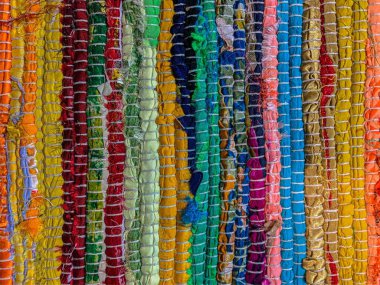 Renkli halı arka planı. Tekstil arkaplanı