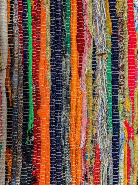 Renkli halı arka planı. Tekstil arkaplanı