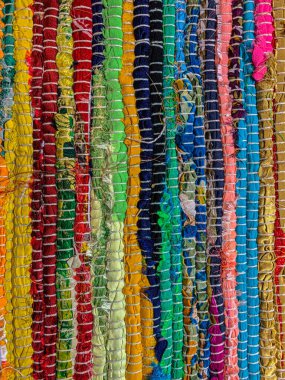 Renkli halı arka planı. Tekstil arkaplanı