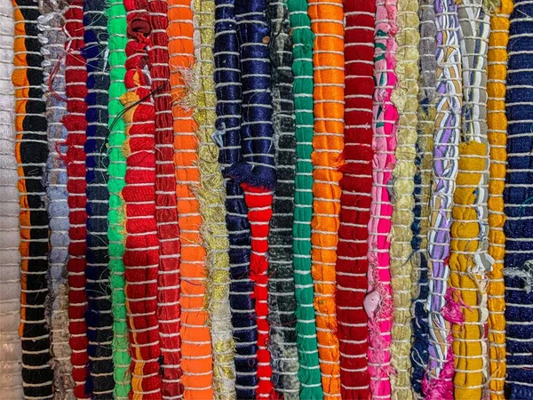 Renkli Halı Arka Planı Tekstil Arkaplanı — Stok fotoğraf