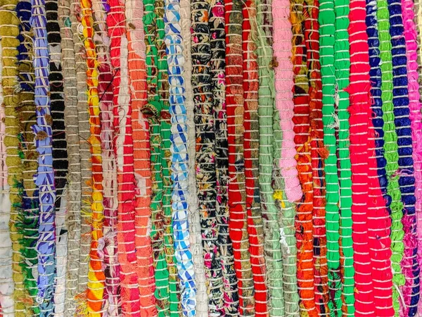 彩色地毯背景 纺织品背景 — 图库照片