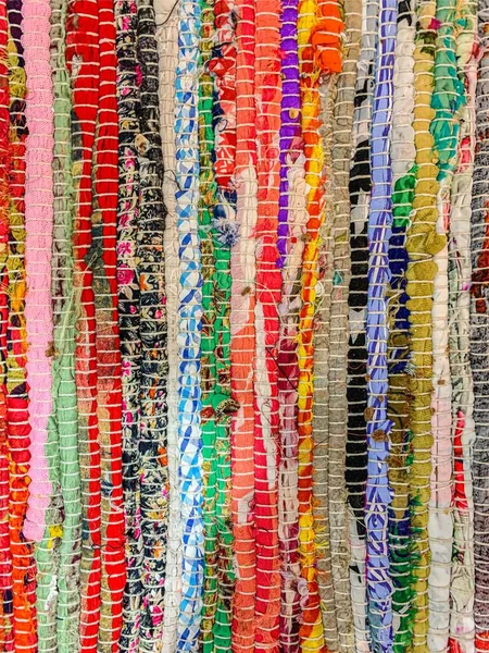 Farbige Teppich Hintergrund Textilkulisse — Stockfoto