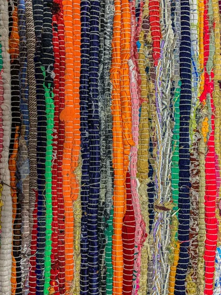 Renkli halı arka planı. Tekstil arkaplanı