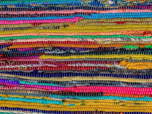 Sfondo Tappeto Colorato Sullo Sfondo Tessile — Foto Stock
