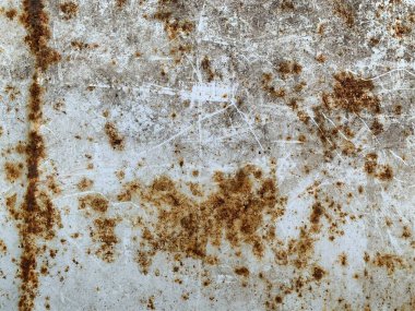 Paslı metal yüzey dokusu. Paslı Arkaplan