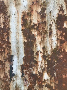 Paslı metal yüzey dokusu. Paslı Arkaplan