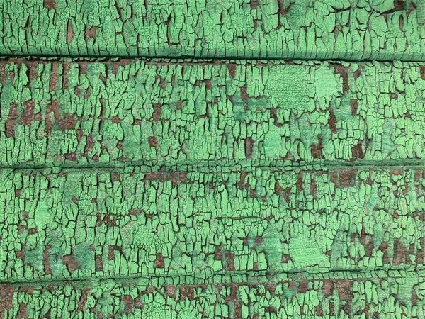 Wooden Wall Weathered Paint Texture — ストック写真