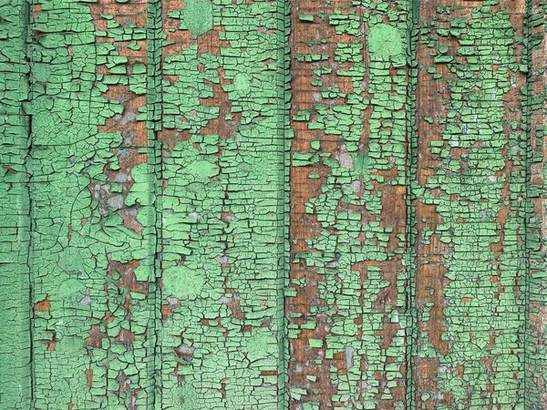 Wooden Wall Weathered Paint Texture — ストック写真