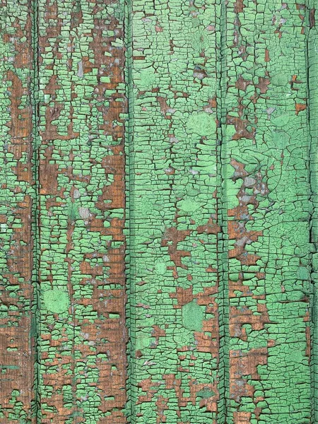 Holzwand Mit Verwitterter Farbstruktur — Stockfoto