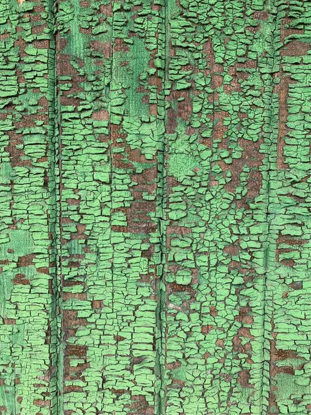 Parede Madeira Com Textura Pintura Resistida — Fotografia de Stock