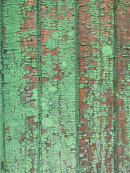 Wooden Wall Weathered Paint Texture — ストック写真