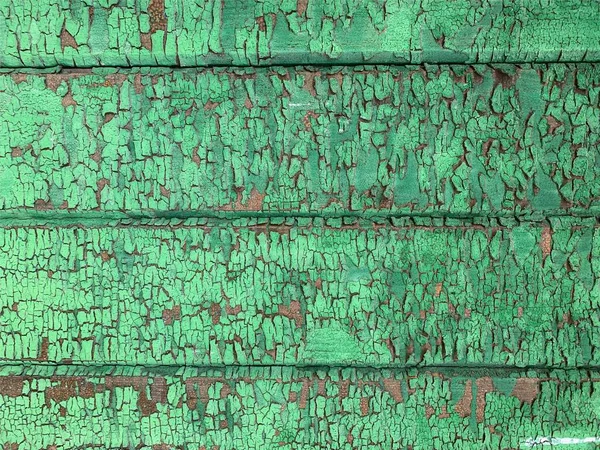 Wooden Wall Weathered Paint Texture — ストック写真