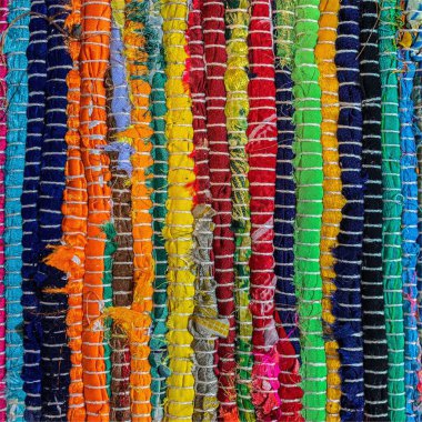 Renkli tekstil halı arka planı. Halı dokusu