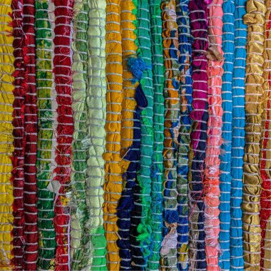 Renkli tekstil halı arka planı. Halı dokusu