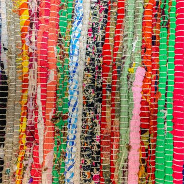 Renkli tekstil halı arka planı. Halı dokusu