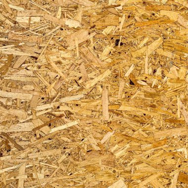 Sıkıştırılmış yonga arka planı. Ahşap zemin. OSB dokusu